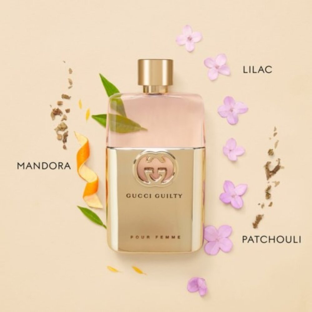 Gucci Guilty Body Lotion Pour Femme Floral Patchouli Amber-Travel 50ml,1.6oz-NEW - Picture 4 of 12
